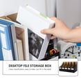 thumbnail image 5 of Set of 5 Office File Storage Holders, Magazine Organizers, and Document Storage Boxes for Desk and Workspace Organization, 5 of 7
