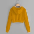 thumbnail image 5 of Abcomgle Zip Up Hoodies for Girls Kids Cropped Long Sleeve Jackets for Teen Girls Cute Fashion Lightweight Girls Zip Up Sweater with Pockets, 5 of 5