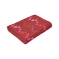 thumbnail image 5 of Red Heart Romance Pattern Throw Blanket, Super Soft Anti-Pilling Flannel Bed Blankets, 60"x50", 5 of 8