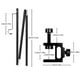 thumbnail image 3 of Sonducket Poste de lámpara de Camping, poste de aleación de aluminio plegable, gancho de rotación de 270 grados, Kit de soporte de luz portátil, carpas Negro Doble cabeza Sonducket OD020923-02B, 3 of 6
