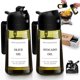 thumbnail image 1 of Pulverizador de aceite, 2 unidades, botella de aerosol de vidrio verde oscuro de 480 ml, 1 of 8