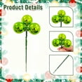 thumbnail image 6 of 1 PC Christmas Ball Tree Pick 7.68 Inch Christmas Ornaments Pick Xmas Tree Topper Decoration for Xmas Floral Vase Fillers Wreath Stairs Garland Decoration Supplies, 6 of 6
