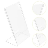 Moluckfu Picture Holders Acrylic 2Pack 3.34X2.16X1.38 Inch