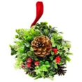 thumbnail image 3 of Northlight Berry Wand Pine Cone Glittered Topiary Ball Christmas Ornament - 7", 3 of 3