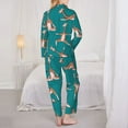 thumbnail image 5 of Bingfone Womens Pajama Sets Giraffes Doing Various Yoga Print,Long Sleeve Loungewear Pajamas Set-Small, 5 of 9