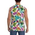thumbnail image 4 of Daiia Watercolor Flowers Printed Men's Tank Tops,Casual Soft Sleeveless Gym Muscle Shirts Bodybuilding Tee-Medium, 4 of 8