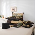 thumbnail image 6 of Homewish Female Men Women Safari Wolf Twin Bedding Sets 7-Piece,Jungle Animal Bedding Comforter Set Microfiber,Vintage Cabin Breathable Sheet Sets,Breathable Home Decor,Reversible, 6 of 8
