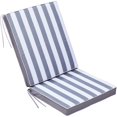 thumbnail image 1 of Coussin de Chaise Dossier Haut - Gris + Rayures, 1 of 1