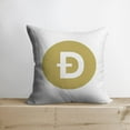 thumbnail image 2 of Dogecoin Pillow | Double Sided | Dogecoin Merch | Crypto Plush | Pillow Defi | Throw Pillows | Down Pillows | Crypto Pillows | Handmade in USA, 2 of 2