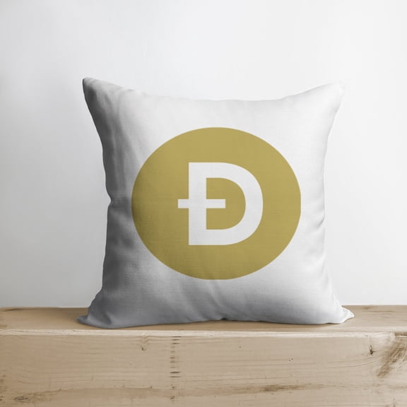 Dogecoin Pillow | Double Sided | Dogecoin Merch | Crypto Plush | Pillow Defi | Throw Pillows | Down Pillows | Crypto Pillows | Handmade in USA