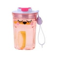 thumbnail image 2 of Accesorios deportivos Taza de café Vaso Fácil portátil Hombres Mujeres Taza de plástico Taza de agua con pajita Taza de agua de plástico, 2 of 9