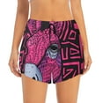 thumbnail image 2 of Daiia ink Donkey Pop Art Pattern Women's 2 in 1 Running Shorts - Lightweight Athletic Workout Gym Yoga Shorts Liner with Phone Pockets-Medium, 2 of 7