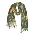 thumbnail image 5 of Winter Scarves for Women Campanula Flowers and Foliage Fashion Pashmina Shawl Wraps Long Blanket Scarf for Fall Spring, 5 of 10