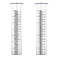 thumbnail image 1 of 2pcs Plastic Rain Gauge Replacement Tube with 7 Inch Capacity Rain Water Gauge for Garden Yard Outdo, 1 of 5