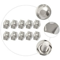 FRCOLOR 10 Pcs Clamp 304 Stainless Steel Single Wire Rope Grip Kit