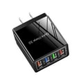 thumbnail image 3 of USB Charger Block, USB Charger Block Multiple Ports, 4 Port USB Charger, USB Fast Charging Block, Phone Charger Block, 4 Port Fast LED QC 3.0 USB Hub Wall Charger 3.1A Power Adapter US Plug, 3 of 9