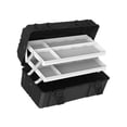 thumbnail image 2 of Caja de Herramientas plegable de 3 capas, caja de aparejos, rodamiento de carga fuerte y resistente, caja de almacenamiento de piezas de Hardware comp 40 cm x 21 cm x 185 cm, 2 of 9