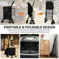thumbnail image 4 of Studyset Grocery Shopping Cart,Stair Climbing Shopping with Waterproof Basket Liner & 360° Rolling Swivel Wheels,Heavy Duty Utility Cart,Portable Collapsible Grocery for Laundry,Luggage Camping,Black, 4 of 7