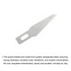 thumbnail image 5 of Cuchillas de cuchillo Exacto Uxcell #11 Cuchillas de hobby Recargas de cuchilla Exacto 100 paquetes, 5 of 7