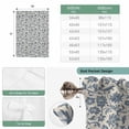 thumbnail image 6 of Light Blue Floral Balloon Curtains 63 Inch Length for Living Room/Bedroom, Rustic Vintage Flowers Botanical Spring Rod Pocket Privacy Door Curtains Decorative Tie Up Shade for Window 52"x63", 6 of 8
