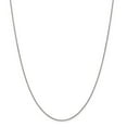 thumbnail image 1 of Leslie's Real 10kt White Gold .8mm Box Chain; 24 inch; Lobster Clasp; for Adults and Teens; for Women and Men, 1 of 5