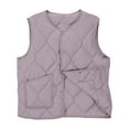 thumbnail image 4 of STETMN Lightweight Quilted Puffer Vest for Women Button Up V Neck Sleeveless Coat Fall Winter Warm Vest, 4 of 7