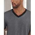 thumbnail image 4 of Ekouaer Men's Pajama Sets Shorts Short Sleeve Pj Sets Loungewear Lightweight Lounge Sets with Pockets, 4 of 6
