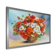 thumbnail image 2 of Designart 'Still Life Bouquet Of Daisies and Poppies' Traditional Framed Art Print, 2 of 4