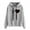 Gray, variant on Aloohaidyvio Sweatshirts Womens Fashion Casual Long Sleeve Print Hooded Pocket Sweatshirt Tops Blouse
