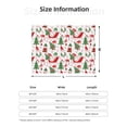 thumbnail image 5 of Rateoe Gnomes Merry Christmas Pattern Flannel Throw Blanket, Ultra-soft Blanket for Bed, Couch, Car, Hypoallergenic Anti-pilling blanket-50"x40"(Horizontal), 5 of 6