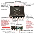 thumbnail image 5 of Placa Amplificadora de Potencia Bluetooth -DAM L1, Módulo Amplificador de Audio de Potencia Digital Estéreo 2X220W y 350W Bluetooth 5.0 A, 5 of 5
