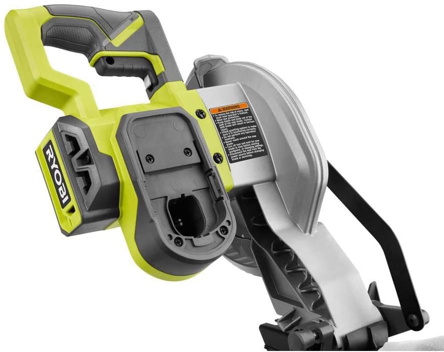 RYOBI 18-Volt ONE+ Cordless 7-1/4 in. Compound Miter Saw (Tool Only) with  Blade