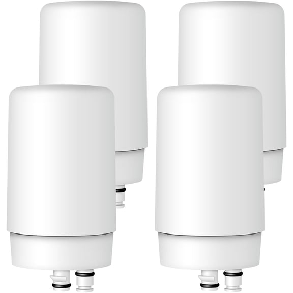 Waterdrop Faucet Water Filter Replacement for Brita® Faucet Filter, 4 Pack | Compatible with Brita® 36311 On Tap Water Filtration System, FR-200, FF-100 Brita® Filter, 100 Gallons, White, 4 Pack