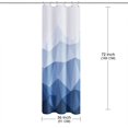 thumbnail image 6 of Ombre Blue Fabric Shower Curtain, Textured Fabric Bath Shower Curtain for Bathroom Decor, Waterproof Shower Curtain Liner with 6 Hooks,Machine Washable (36 x 72 inch, Blue), 6 of 6