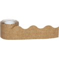 thumbnail image 2 of Burlap Scalloped Rolled Border Trim, 2 of 4