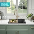 thumbnail image 5 of KRAUS Bellucci 25 Granite Composite WorkstationDrop-In Top MountSingle Bowl Kitchen Sink in Metallic Black with Accessories, 5 of 17