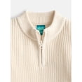 thumbnail image 2 of Wonder Nation Boys Quarter Zip Sweater with Long Sleeves, Sizes 4-18 & Husky, 2 of 3