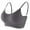 Gray, variant on Odeerbi Sports Bras for Women 2025 Ruched Bras Padded Workout Tops Medium Support Crop Tops Gray
