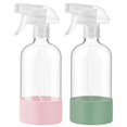 thumbnail image 1 of Botellas de aerosol de vidrio JohnBee de 500 ml con funda de silicona, paquete de 2, 1 of 4