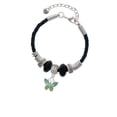 thumbnail image 2 of Delight Jewelry Silvertone Butterfly with Green Wings Granddaughter Celtic Knot Leather Bead Bracelet, 7"+2" Extender, 2 of 4