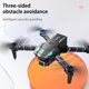 thumbnail image 3 of Mini dron SUSUchens S128 con cámara dual 4K HD, tres lados, evitación de obstáculos, altura fija, plegable, profesional, cuadricóptero de presión de aire, juguete para disparar, estilo A, 3 of 8