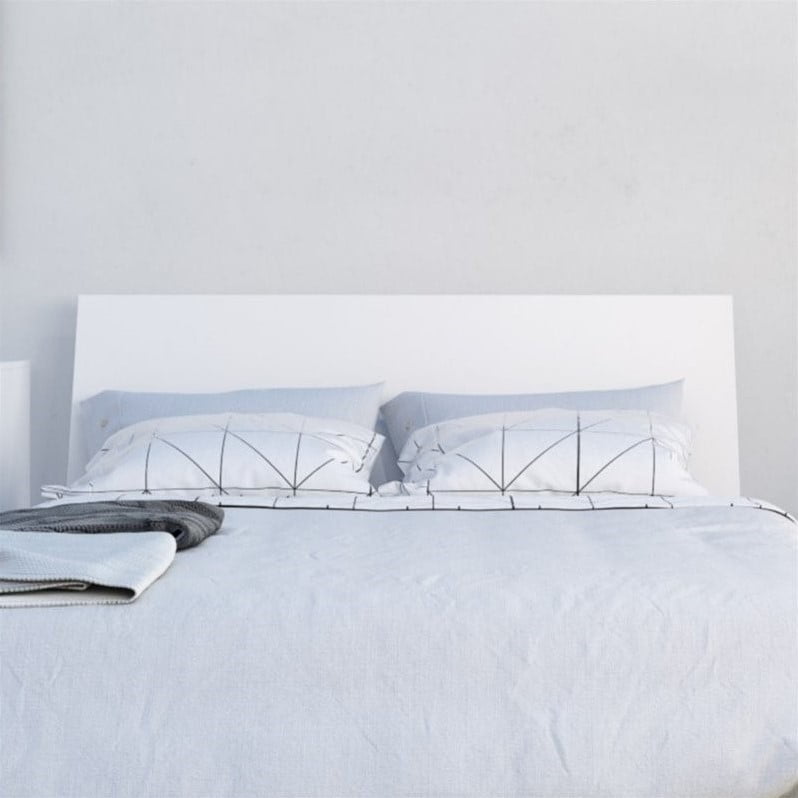 Nexera Paris Queen Size Headboard With Storage In White