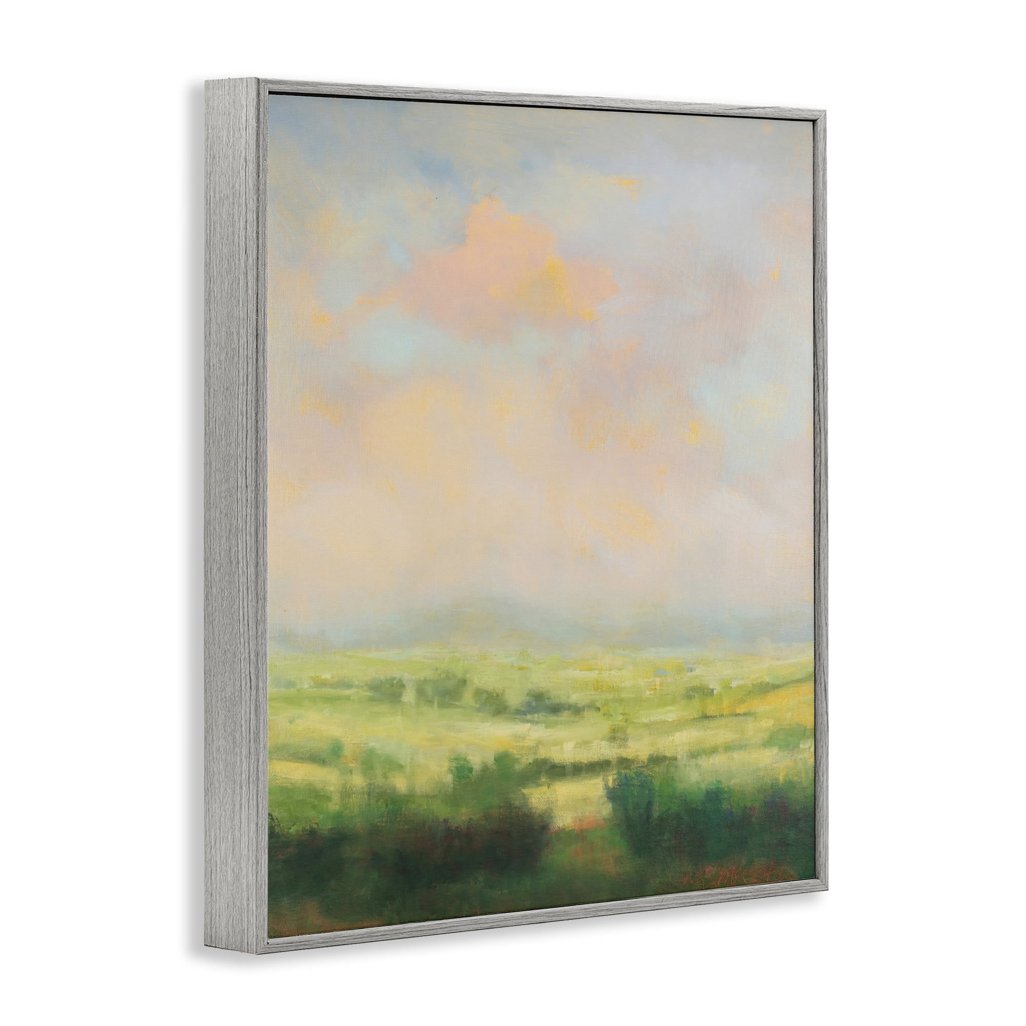 Stupell Industries Springtime Farnese Landscape Gray Framed Giclee Art, design by William McCarthy