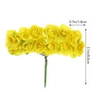 thumbnail image 2 of DINHEAROM 144 Pcs Paper Flowers Decor for Home and Office Yellow Round Petals with Realistic Design, 2 of 8