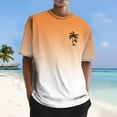 thumbnail image 2 of TSADFHJI T-Shirts Graphiques pour Hommes 2Xlt Automne T-Shirt Imprimé Numérique 3D Manches Courtes Col Rabattu L Jaune, 2 of 5