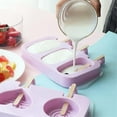 thumbnail image 3 of Moule à Glace en Silicone Réutilisable Moules à Popsicle Diy Fait Maison Chariot Mignon, 3 of 4