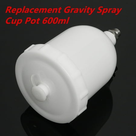 600ML Spray Gun Cup Paint Pot Replacement For Devilbiss GTI / TEKNA Pro Pri