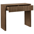 thumbnail image 4 of Bouclair Walnut Wood Veneer Entryway Console Table with 1 Fluted Drawer Hallway, 4 of 7