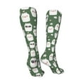 thumbnail image 3 of Kdxio Alpaca Faces Funny Silky Novelty Funky Long Knee High Socks Soft 3D Print Cosplay Crazy Stockings for Men Women, 3 of 8