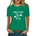 thumbnail image 2 of Baqcunre T Shirts for Women,Fashion Casual Printed Short Sleeve T-Shirt Top Blouse,St. Patrick's Day Shirts for Women Womens Tops,Graphic Tees for Women Green S-XXL, 2 of 5